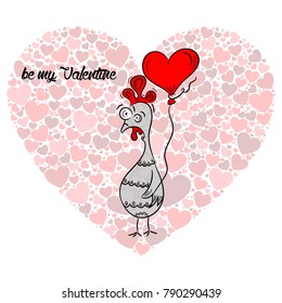 vector greeting card to valentine's day
