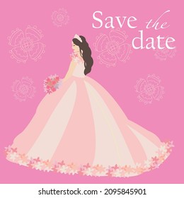 vector greeting card wedding invitation