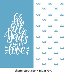 Vector greeting cards for father day holiday