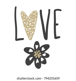 Vector greeting cards on Valentine's Day. Hearts and love. Doodle illustrations. Cute design. Hand drawn art. T-shirt Print. Romantic hand drawing poster.