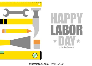 Vector greeting cart for Labor Day