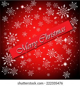 Vector greeting Christmas card. Perfect as invitation, banner or announcement.
