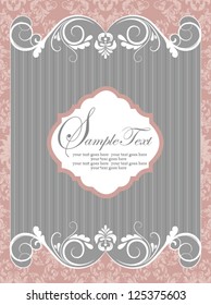 Vector greeting frame