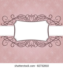 Vector  greeting frame