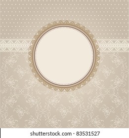 Vector  greeting frame