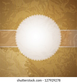Vector greeting golden card or cover. Space for your text or picture.