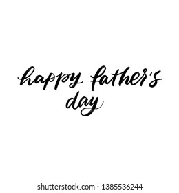 VECTOR GREETING HOLIDAY HAND LETTERING. HAPPY FATHER'S DAY