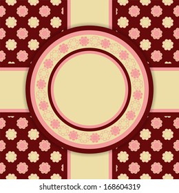 vector greeting or invitations card with a place for text