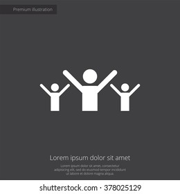 Vector greeting people Icon