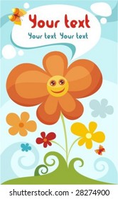 vector greeting postcard