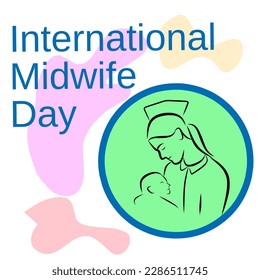 Vector greetings for International Midwife's Day 