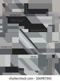 Vector grey abstract art background pattern for texture, backdrop, design element, wallpaper,   illustration, decoration, banner, ornament, frame, print, image, decor, cute card, eps 8