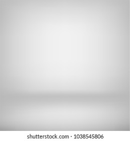 Vector grey abstract background empty room with spotlight effect. Graphic art design.