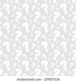 Vector grey background with question marks. Basic pattern. Extensive use - www, webside, web, backdrop, card, poster, label etc. Eps 10 vector file. 