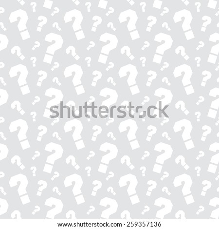 Vector grey background with question marks. Basic pattern. Extensive use - www, webside, web, backdrop, card, poster, label etc. Eps 10 vector file. 
