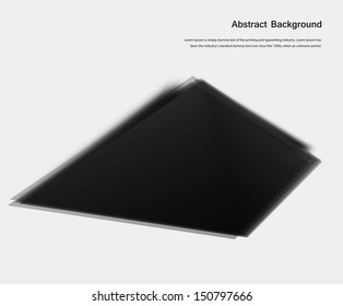 Vector grey background. triangle black