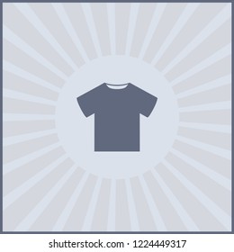 Vector grey Blank Tshirt Icon Symbol