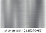 Vector grey metallic tones background. Abstract gradient bright and shiny light reflection brushed steel metal texture. Illustration for background, backdrop, web, wallpaper, print and design artwork.