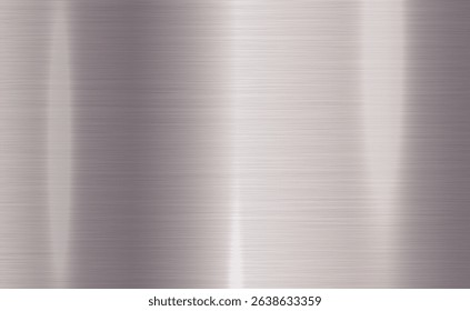 Vector grey metallic tones background. Abstract gradient bright and shiny light reflection brushed steel metal texture. Illustration for background, backdrop, web, wallpaper, print and design artwork.