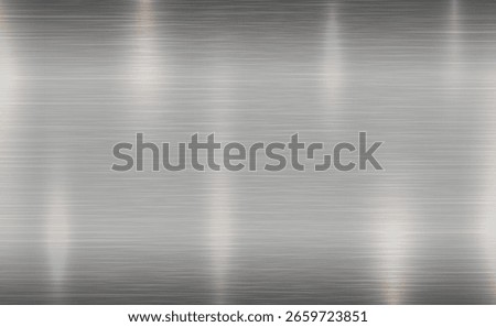 Vector grey metallic tones background. Abstract gradient bright and shiny light reflection brushed steel metal texture. Illustration for background, backdrop, web, wallpaper, print and design artwork.