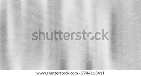 Vector grey metallic tones background. Abstract gradient bright and shiny light reflection brushed steel metal texture. Illustration for background