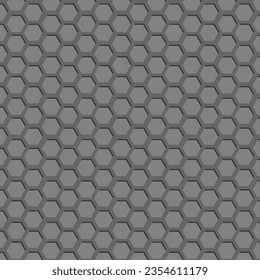 Vector grey pattern honeycomb. Great element for your design. Geometric texture.