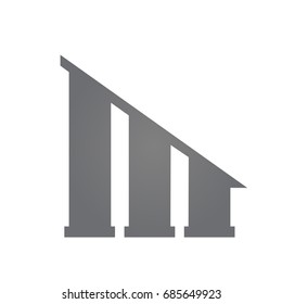 Vector Grey Single Letter M Real Estate Logo