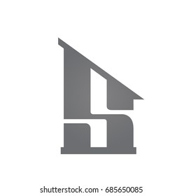Vector Grey Single Letter S Real Estate Logo