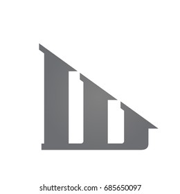 Vector Grey Single Letter W Real Estate Logo