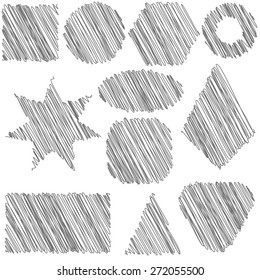 Vector Grey Strokes Pattern Isolated On Stock Vector (Royalty Free ...