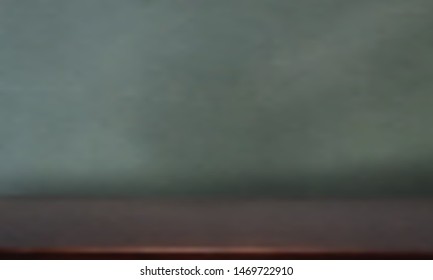 Vector grey wall background with aquarelle effect and darkened centre with table surface in front