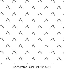 Vector. Grey and white background. Artistic background, hand drawn simple shapes, checkmarks. Mosaic abstract background. Repeating geometric texture.