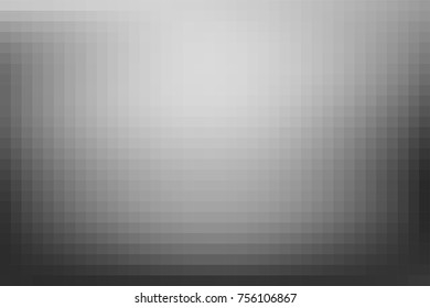Vector greyscale blurred background. Monochrome defocused black and white smoky banner. Grayscale gradient. Grey or silver abstract backdrop. Blurry unfocused studio light, mist or fog illustration.