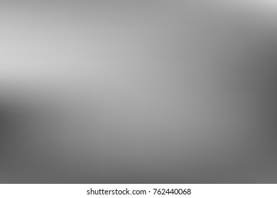 Vector greyscale blurred background. Monochrome defocused black and white smoky banner. Grayscale gradient. Grey or silver abstract backdrop. Blurry unfocused studio light, mist or fog illustration.