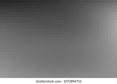 Vector greyscale blurred horizontal cover. Monochrome defocused black and white unfocused tiles banner. Gray scale gradient mosaic background. Grey or silver abstract blurry checked illustration.