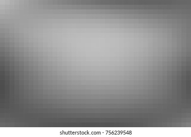 Vector greyscale blurred horizontal cover. Monochrome defocused black and white unfocused tiles banner. Gray scale gradient mosaic background. Grey or silver abstract blurry checked illustration.