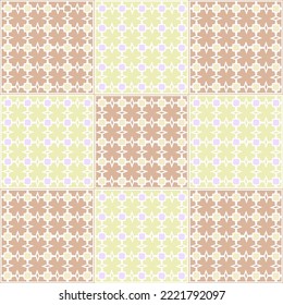 Vector Grid Geometric plaid horizontal and vertical stripes, square abstract illustration seamless pattern with soft colors suitable for printing on surface design, texture textile wallpaper wrapping 