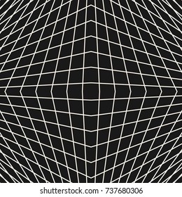 Vector grid seamless pattern, modern subtle background with thin geometric lines, square shape, lattice, mesh. Monochrome black and white texture. Abstract dark design for prints, decor, digital, web