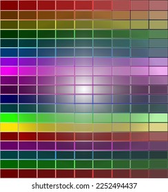 vector of grids of multiple and varied colors