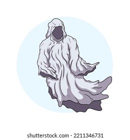 vector grim halloween clip art flat