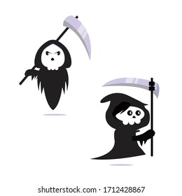 vector grim reaper character cartoon