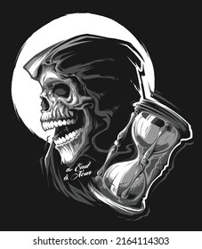 Vector Grim Reaper Tattoo design