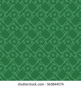 Vector Groundhog Day Pattern. Cute Seamless background.