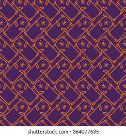 Vector Groundhog Day Pattern. Cute Seamless background.