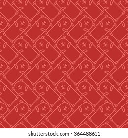 Vector Groundhog Day Pattern. Cute Seamless background.