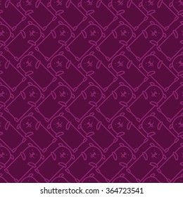 Vector Groundhog Day Pattern. Cute Seamless background.