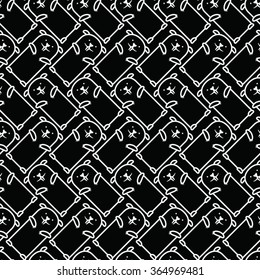 Vector Groundhog Day Pattern. Cute Seamless background.