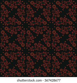 Vector Groundhog Day Pattern. Cute Seamless background.