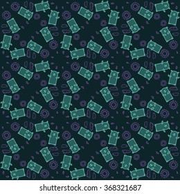 Vector Groundhog Day Pattern. Cute Seamless background.