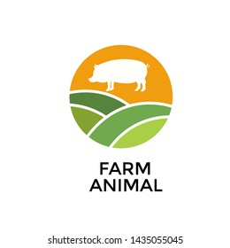 Vector group of animal farm label